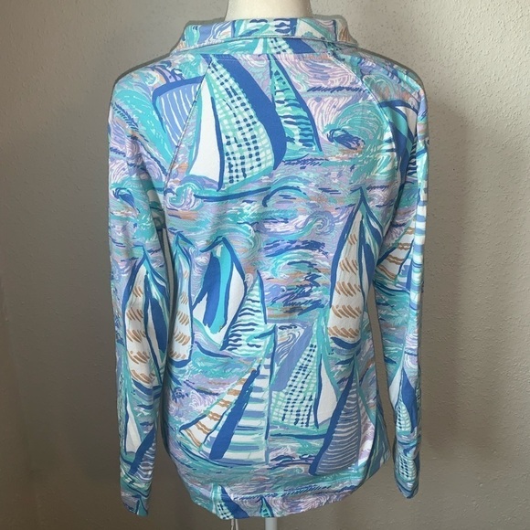 Lily Pulitzer Aboat Time Skipper Popover Blue Size XXS - Picture 4 of 6